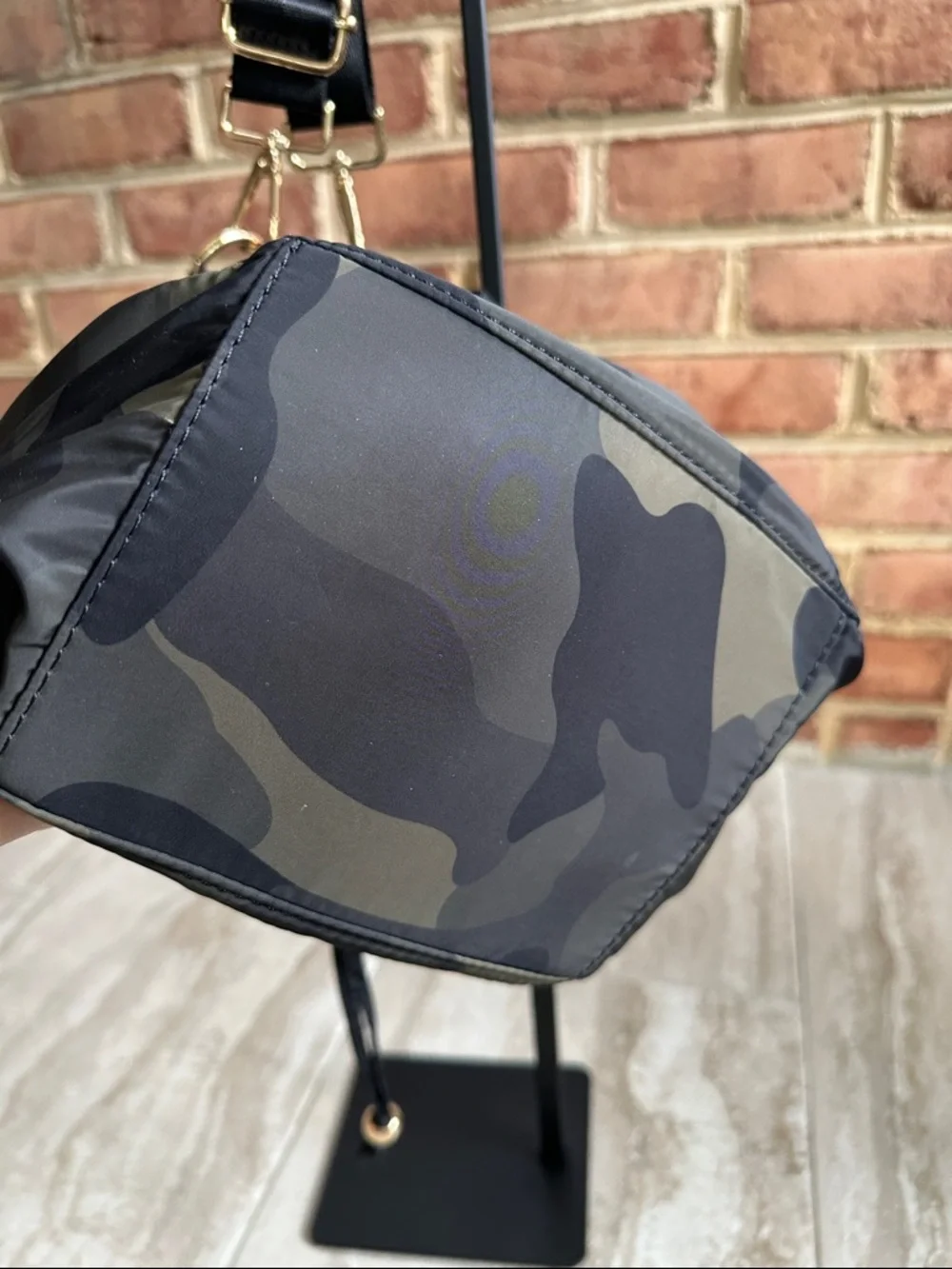 No Brand Camo Nylon Shoulder Crossbody Drawstring Women’s Bag - Picture 7 of 7